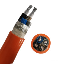 4 core silicone flexible copper electric power cable wire screend 6mm2 10mm2 2.5mm 3.5mm 4mm 6mm 8mm 28awg